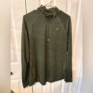 Old Navy Green Quarter-Zip Pullover activewear